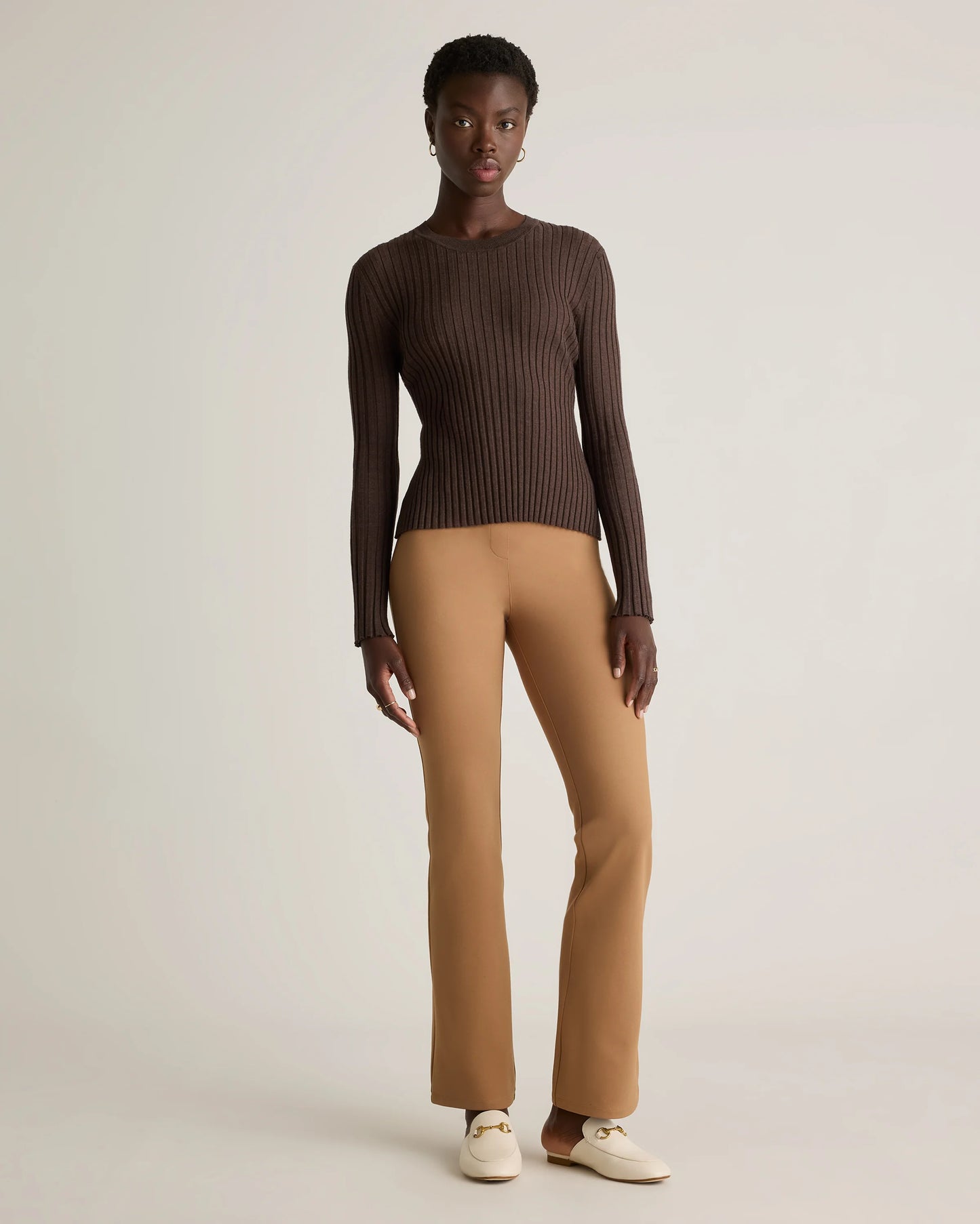 Ultra-Stretch Ponte Bootcut Pants - XS / Black