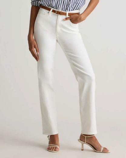 Bella Stretch Straight Jeans - 24 / Twilight Blue Fray