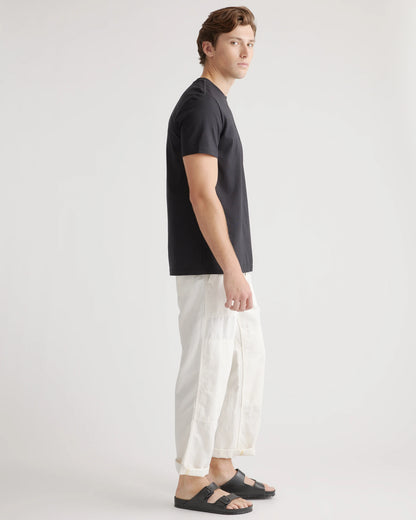 Cotton Modal Crew Neck Tee - S / Bold Black