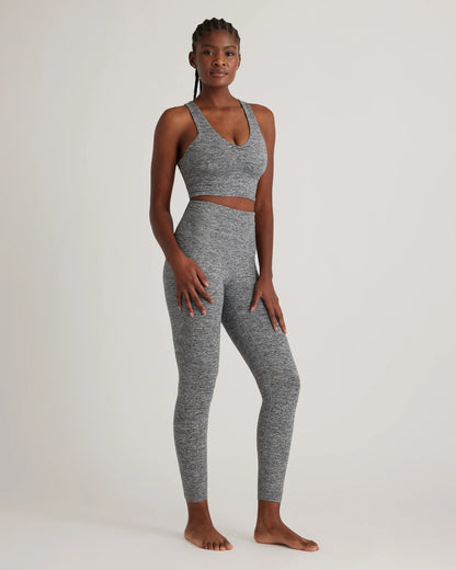 Ultra-Soft High-Rise Pocket Legging - XS / Heather Espresso