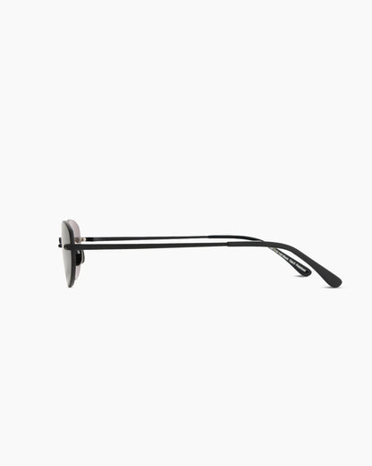 Seoul Polarized Stainless Steel Sunglasses - Standard / Black with Grey lens