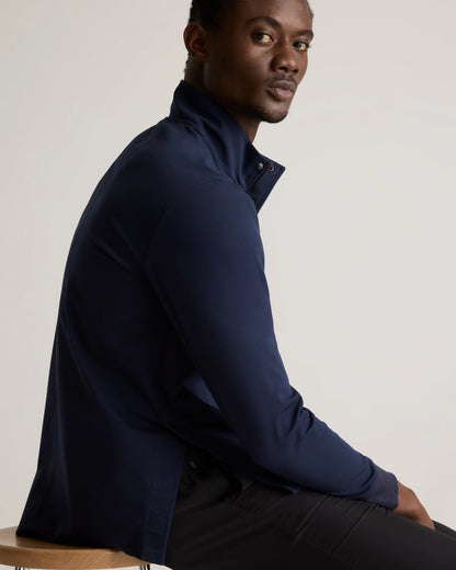 On Par Half-Zip Pullover - S / Deep Navy