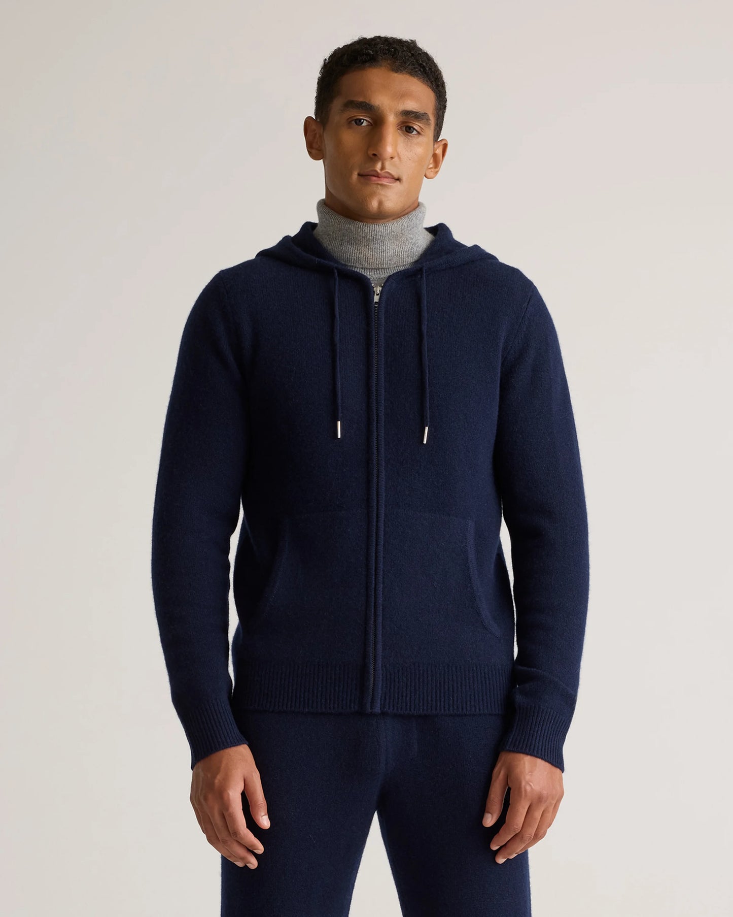Mongolian Cashmere Full-Zip Hoodie - S / Teak