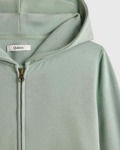 SuperSoft Fleece Zip Up Hoodie - 6 / Soft Sage