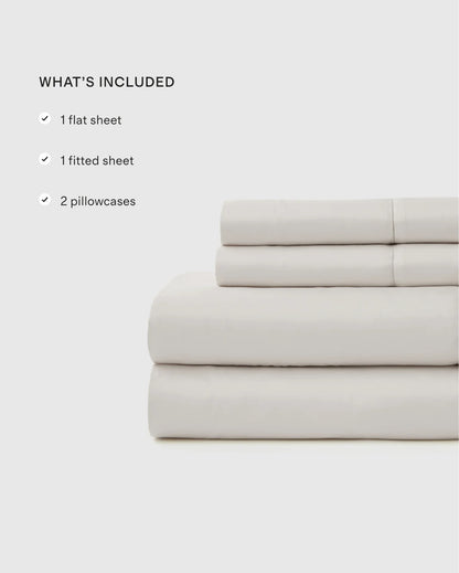 Signature Giza Cotton Sateen Sheet Set - Twin / Espresso