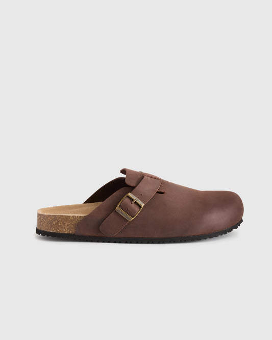 Water Repellent Clog Mule - 7 / Espresso Brown Nubuck