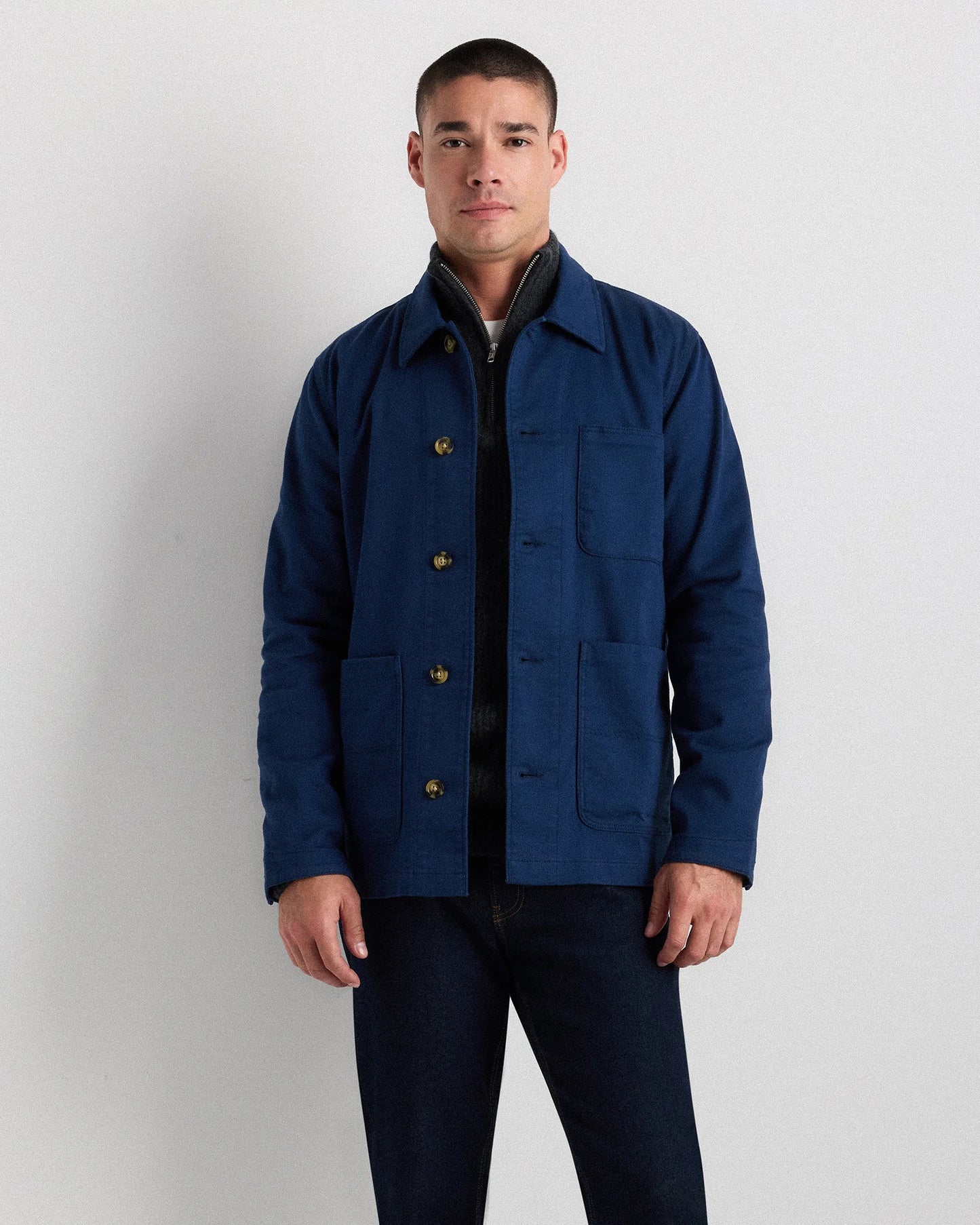 Organic Comfort Stretch Chore Jacket - XS / Vanilla