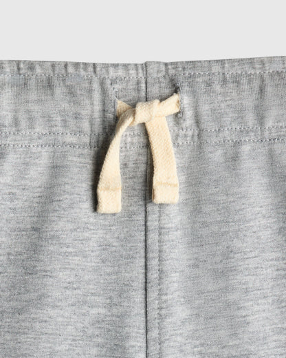 Organic Cotton French Terry Short - 3-6M / Heather Grey