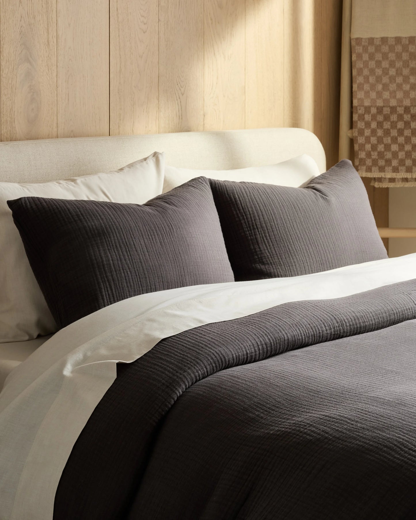 Organic Cotton Gauze Duvet Cover Set - Twin / Dried Sage