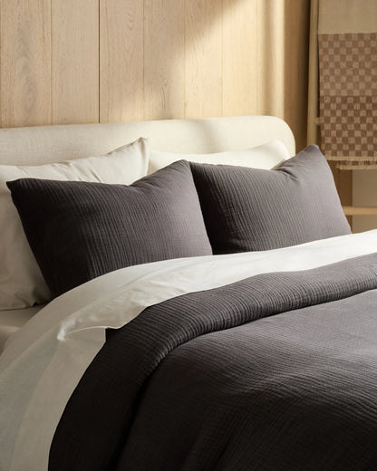 Organic Cotton Gauze Duvet Cover - Twin / Dried Sage