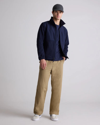 Polar Fleece Full-Zip Jacket - S / Gravel/Bold Black