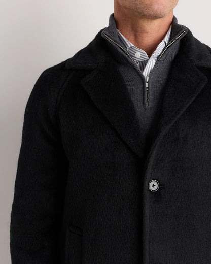 Alpaca-Wool Overcoat - S / Rustic Brown