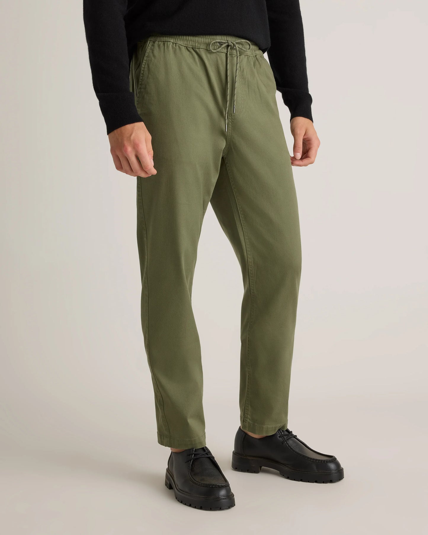 Cotton Chino Drawstring Pants - S / Admiral