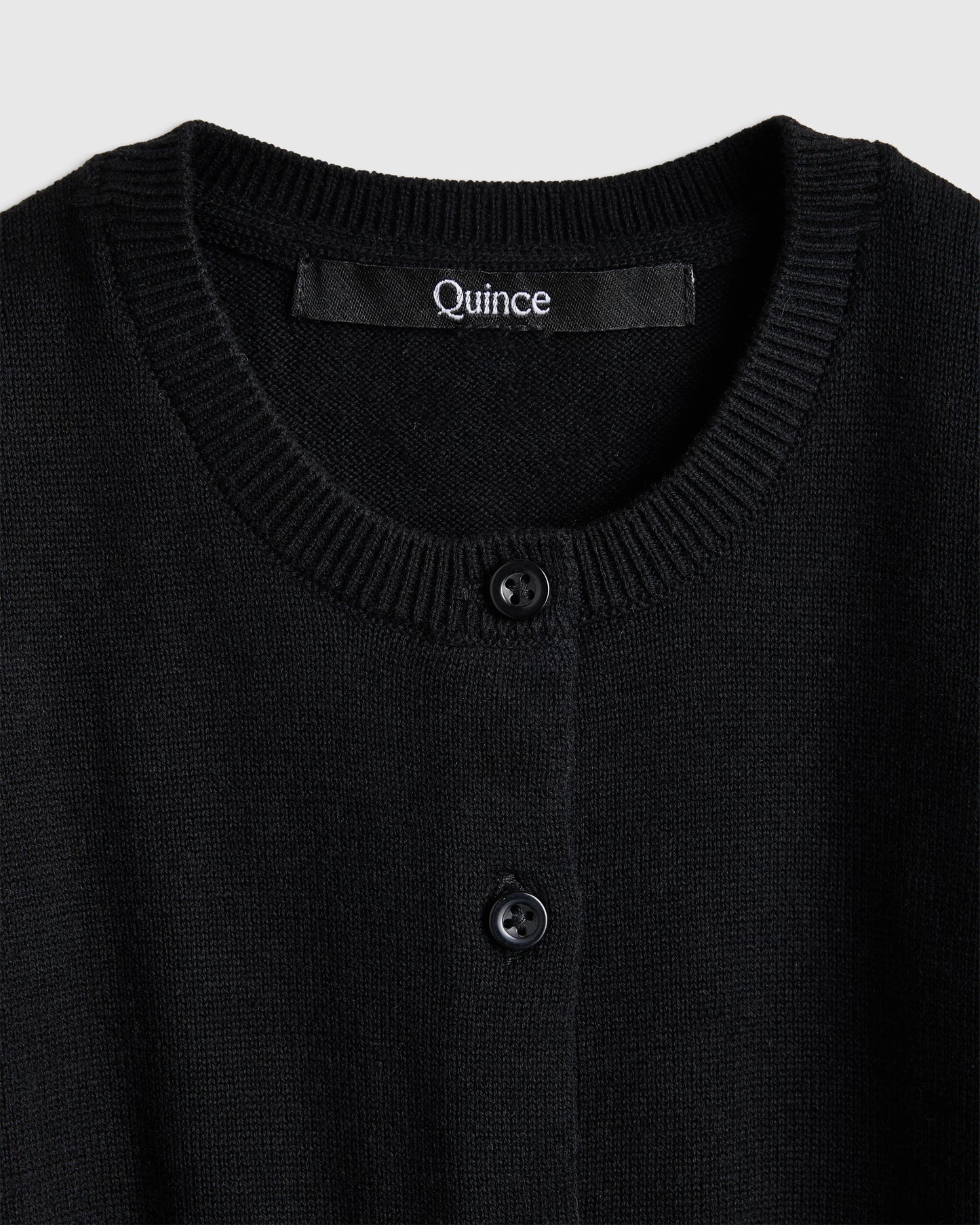 100% Organic Cotton Crewneck Cardigan - 0-3M / Ivory