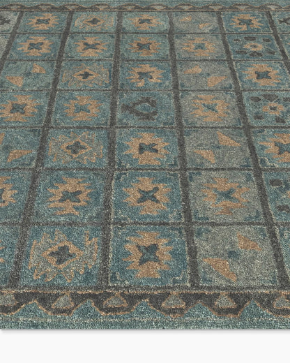 Cambria Wool Rug - 5' x 8' / Rust