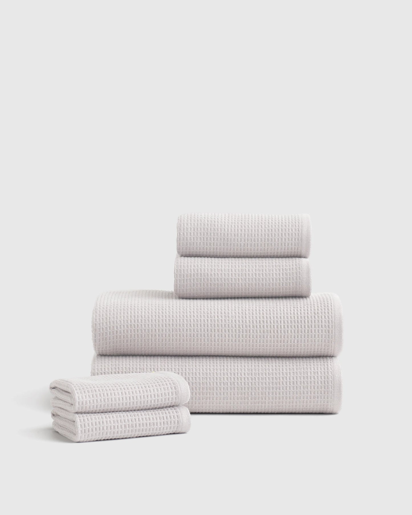 Turkish Waffle Terry Bath Towel Bundle - One Size / White
