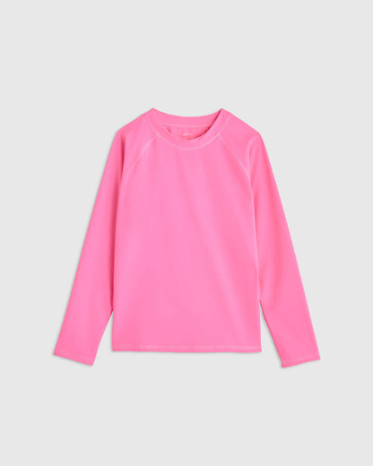 Long Sleeve Raglan Rash Guard - 6 / Island Aqua