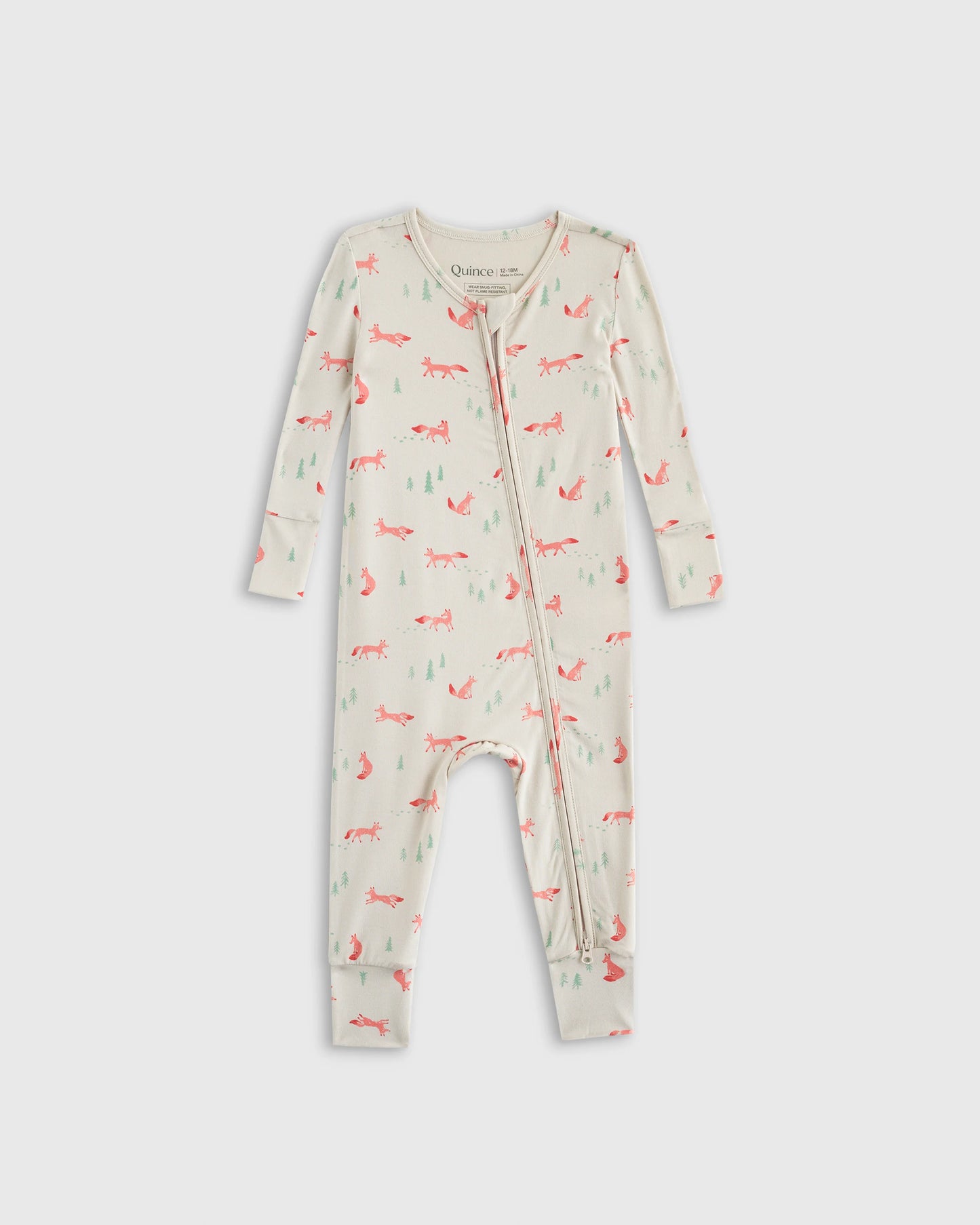 Bamboo One Piece Pajamas 2-Pack - 2T / Fox