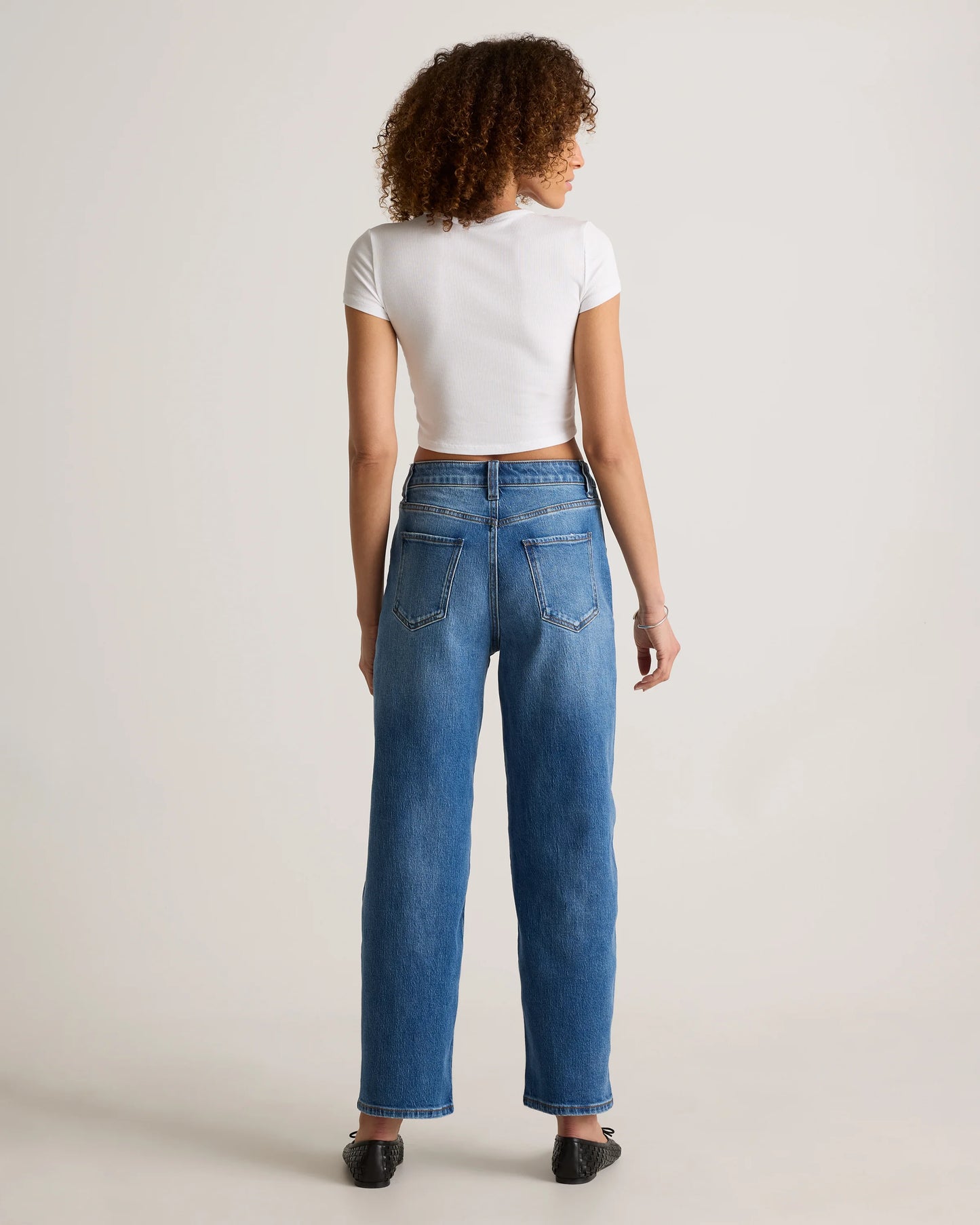 Bella Stretch Barrel Jeans - 24 / Cool Blue