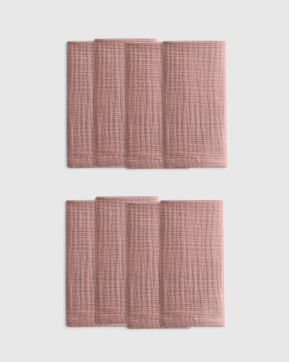 Organic Cotton Gauze Napkins (Set of 8) - One Size / Chocolate