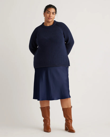 100% Washable Silk Skirt - 1X / Wine Tasting Red