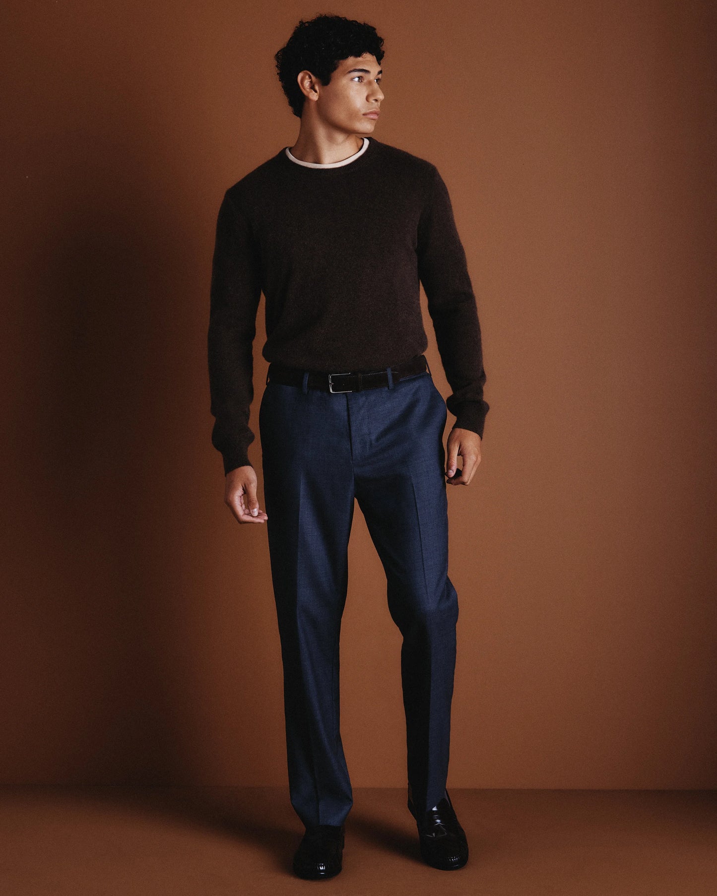 Stretch Wool Dress Pants - Slim - 30X30 / Grey Melange