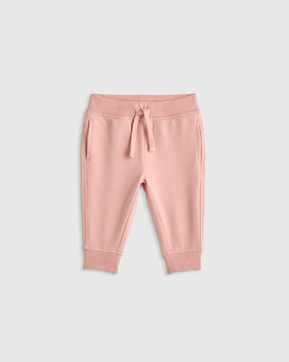 Organic Cotton French Terry Joggers - 3-6M / Blue Stars