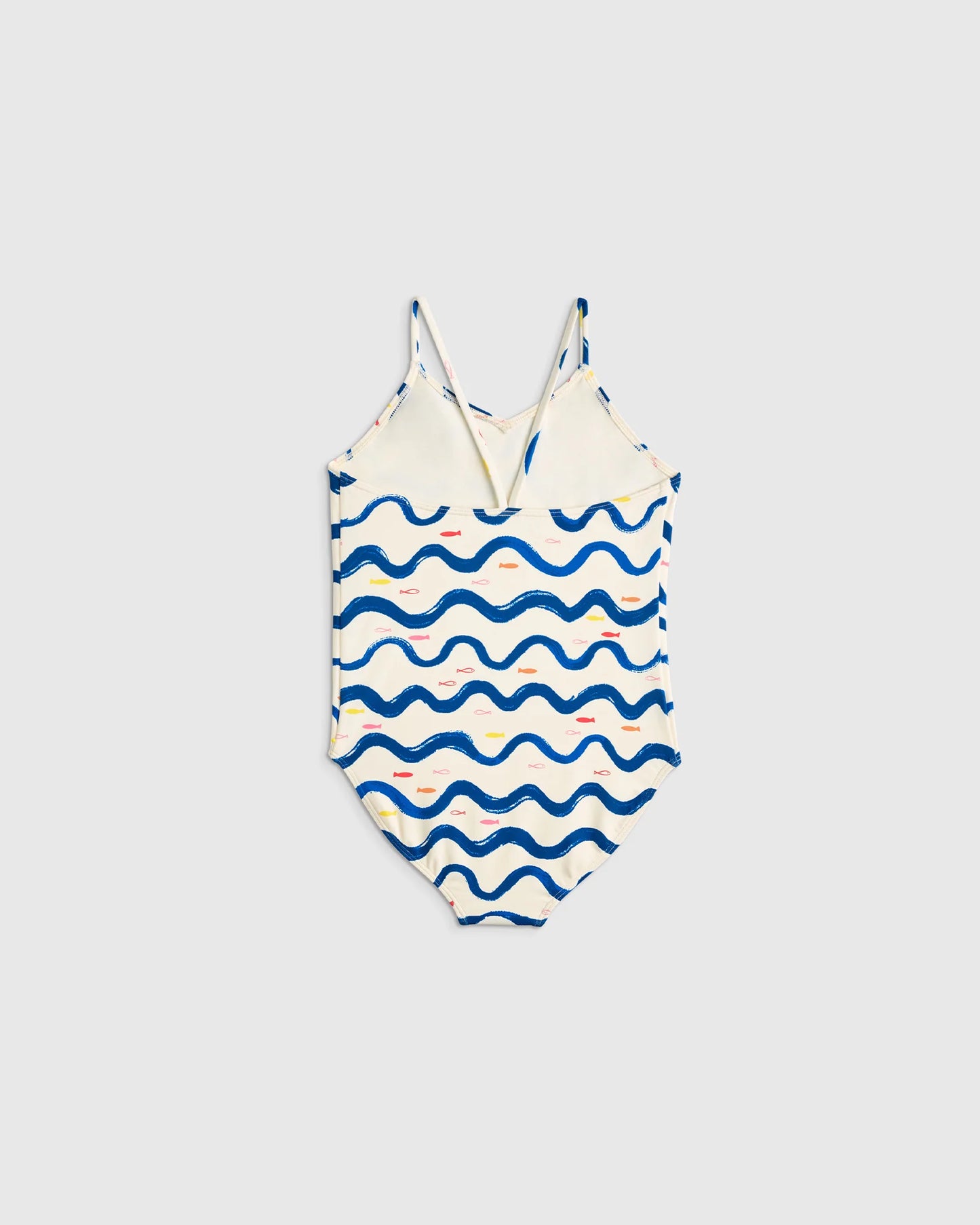 One-Piece Swimsuit - 2T / Wavy Fish