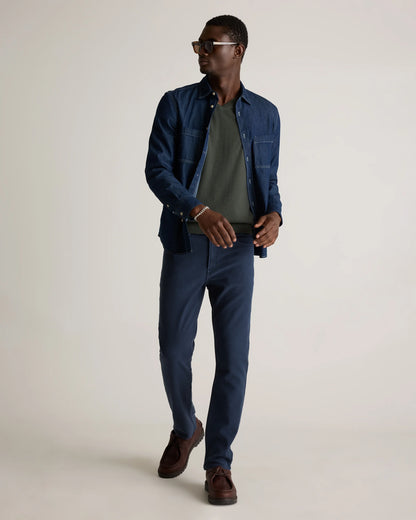 French Terry 5-Pocket Pants - Slim - 30X30 / Bayberry Olive