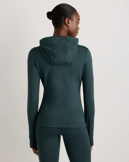 Ultra-Soft Slim Fit Hooded Jacket - XS / Heather Black