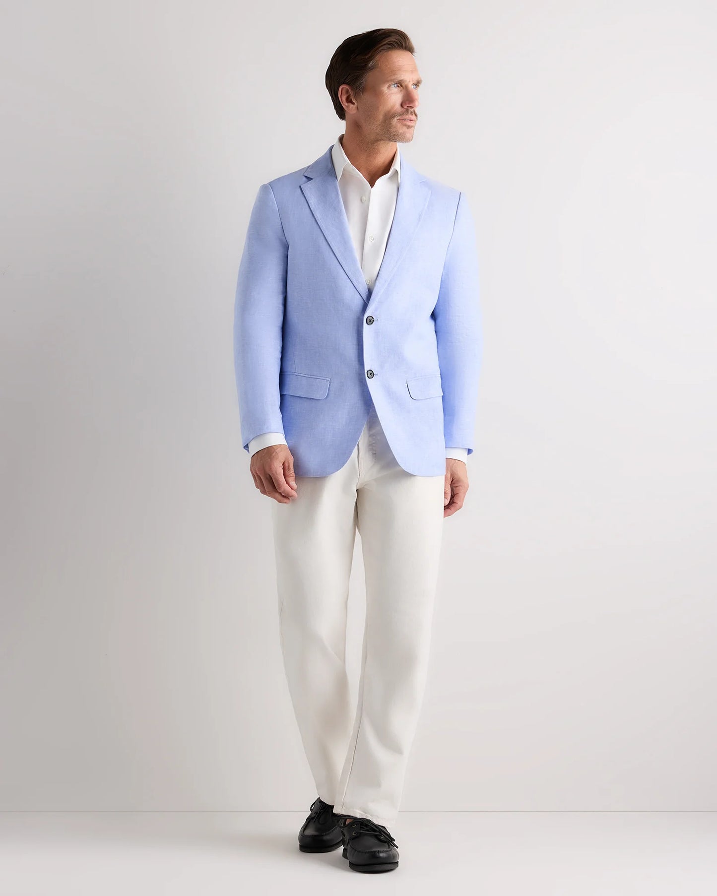 100% European Linen Blazer - XS / French Blue