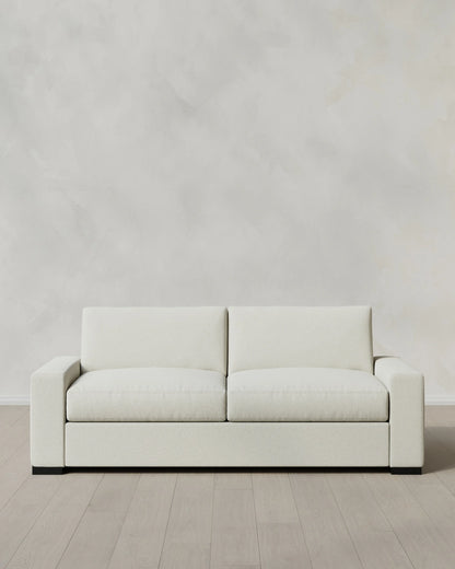 Stillman Sleeper Sofa in Performance Basketweave - Queen / Flax