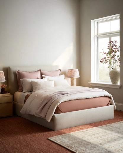 Luxury Organic Cotton Bed Blanket - Twin / White