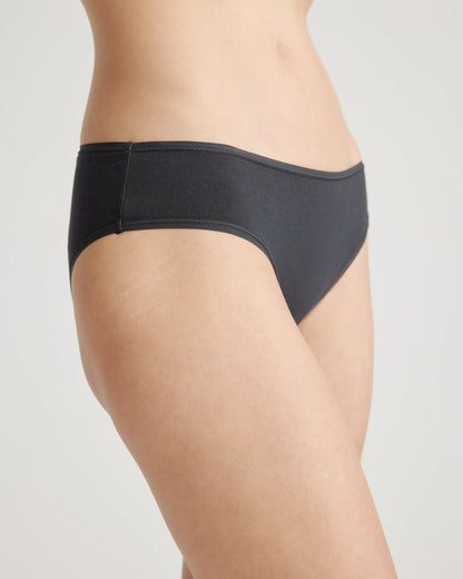 Organic Cotton Hipster (6-pack) - XS / Black