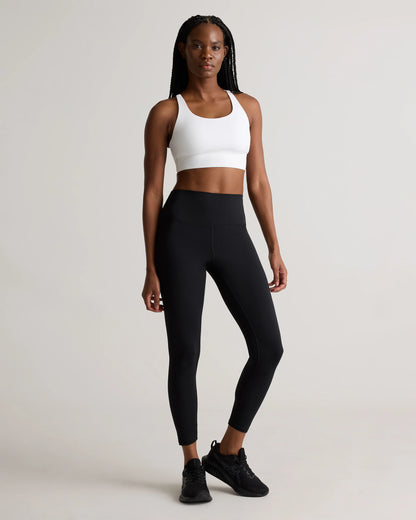 Power-Up Long Line Strappy Sports Bra - XS / Classic White
