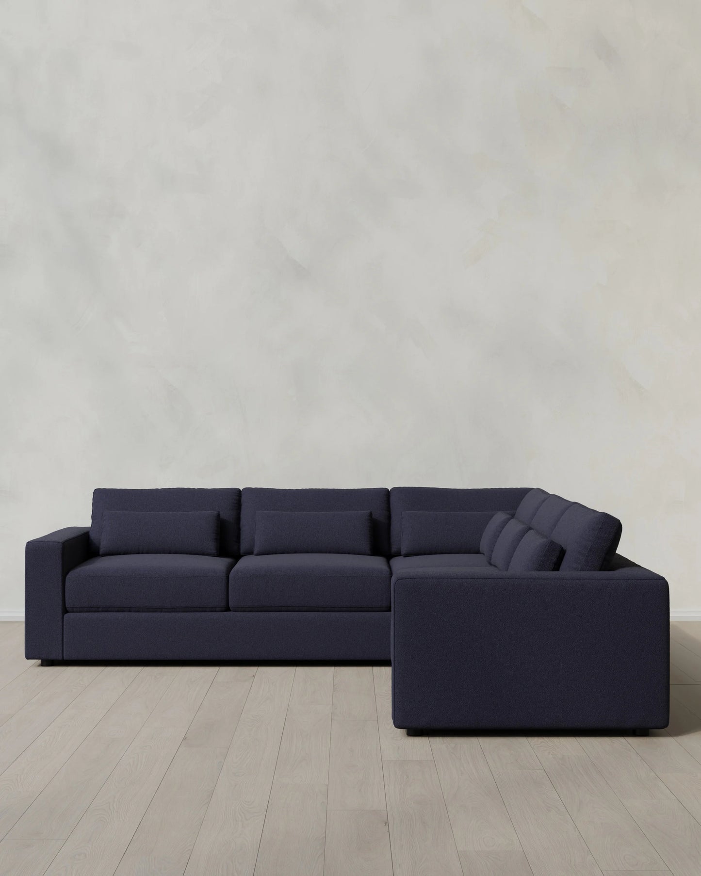 Ashford Deep Seat L Sectional in Performance Basketweave - 119x119 / Fog
