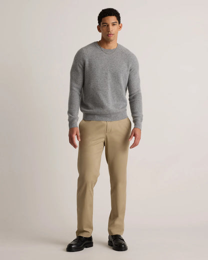 Mongolian Cashmere Waffle Sweatshirt - S / Faded Denim