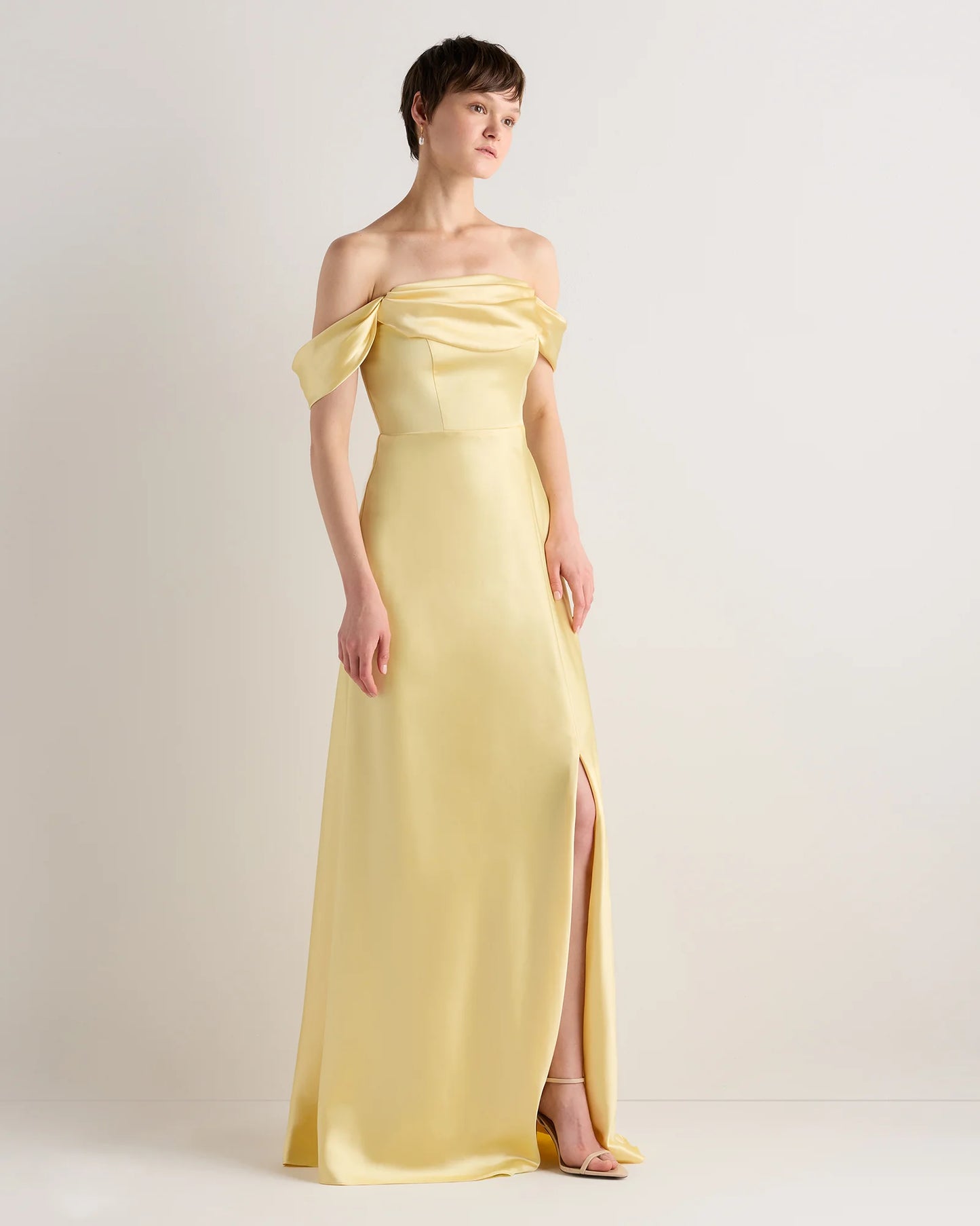 Aurora Stretch Satin Convertible Dress - 0 / Garden Sage Green