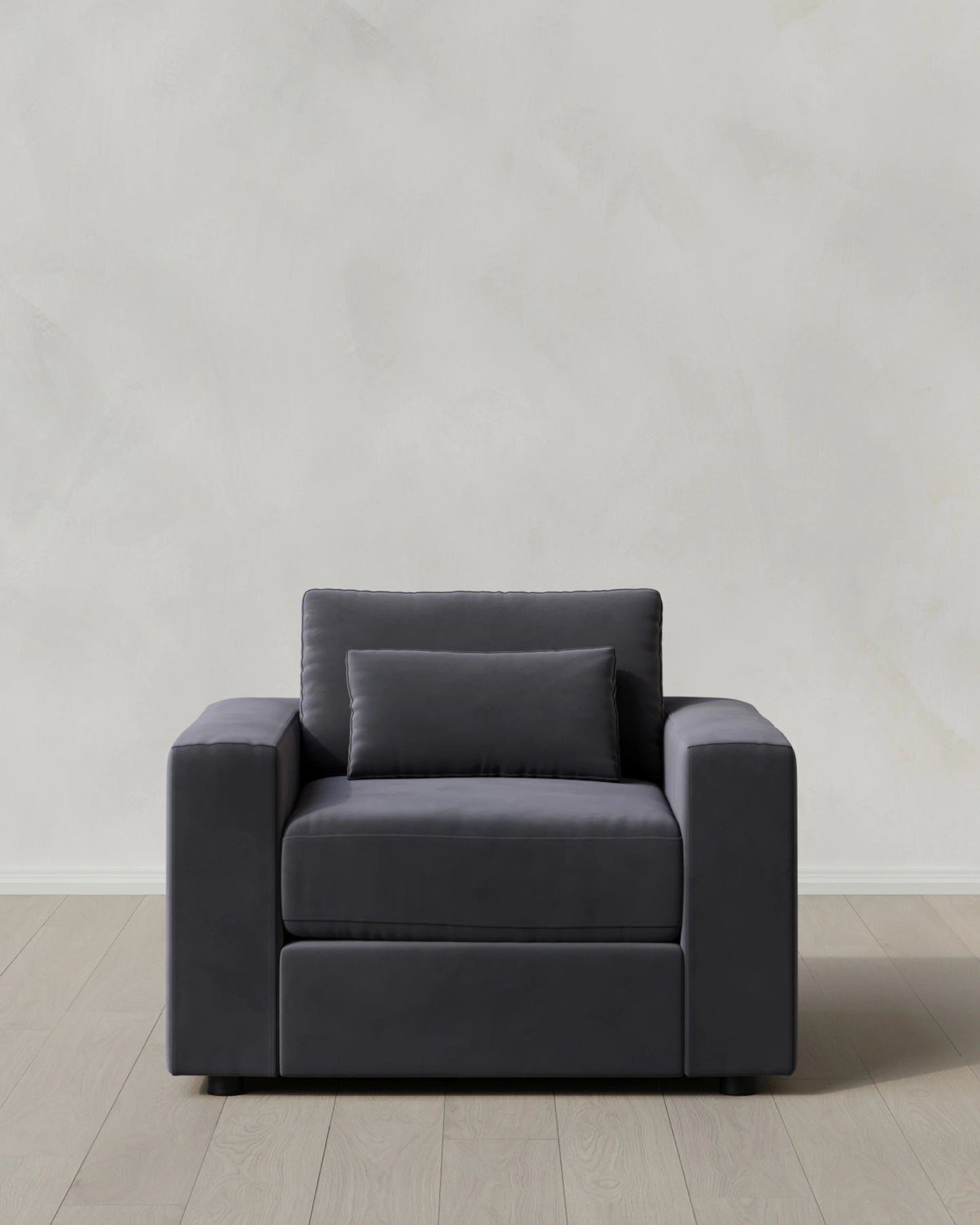 Ashford Deep Seat Chair and a Half in Performance Velvet - 46" / Caramel