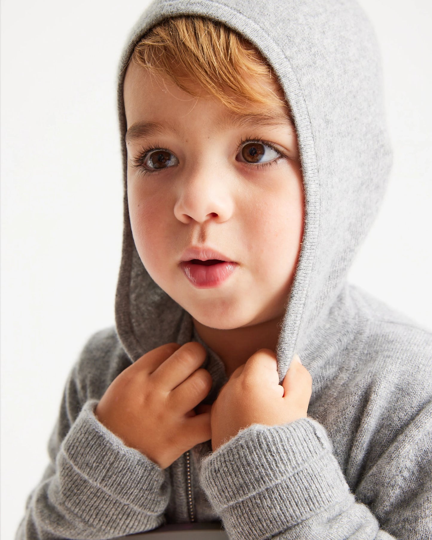 Washable Cashmere Full Zip Hoodie - 2T / True Navy