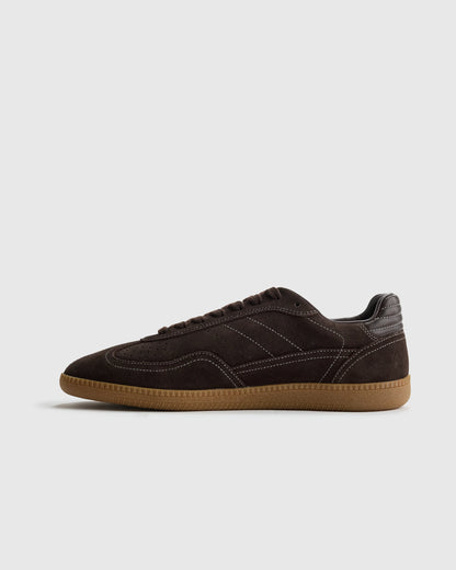 Italian Suede Gum Sole Sneaker - 5 / Birch
