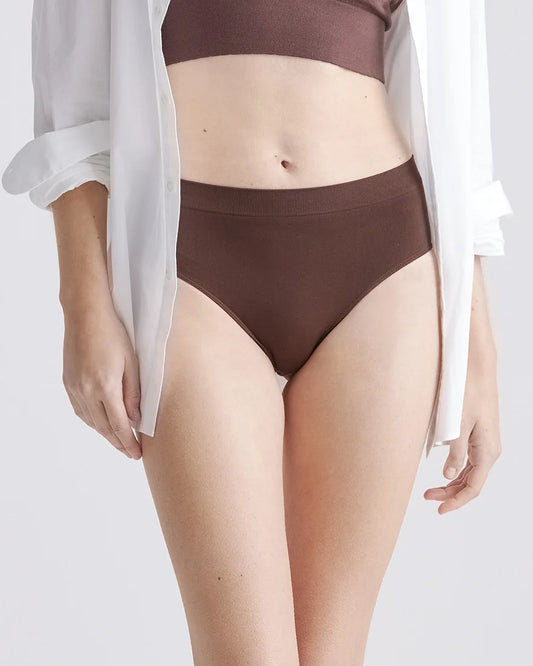 Smoothing Comfort High-Waisted Brief (6-Pack) - XS / Cocoa