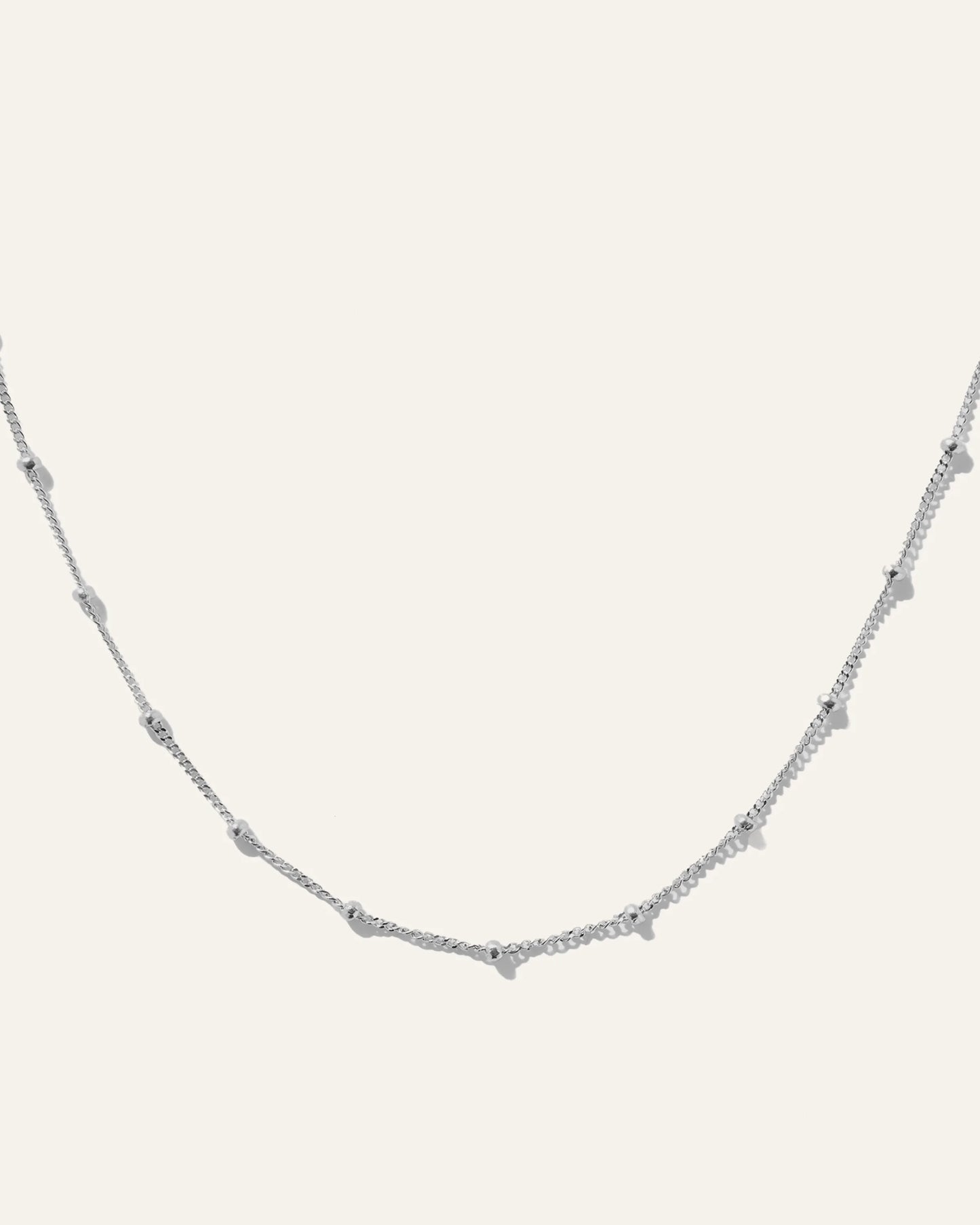 14k Gold Station Bead Choker - One Size / Yellow Gold