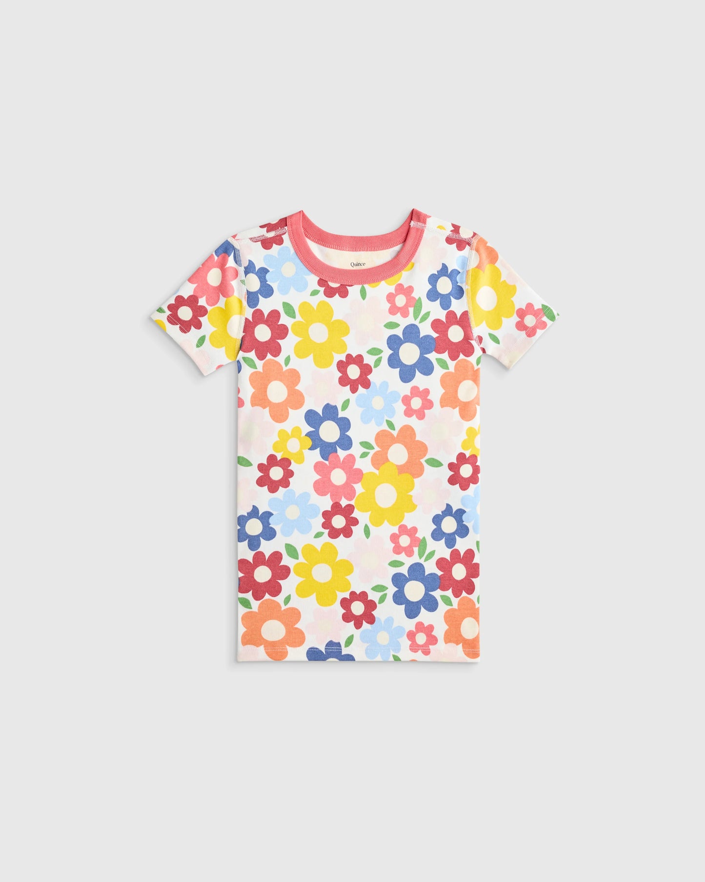 100% Organic Cotton Short Sleeve and Pant Pajama Set - 2T / Planets