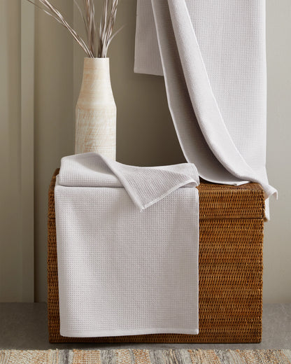 Turkish Waffle Terry Bath Sheet Bundle - One Size / White