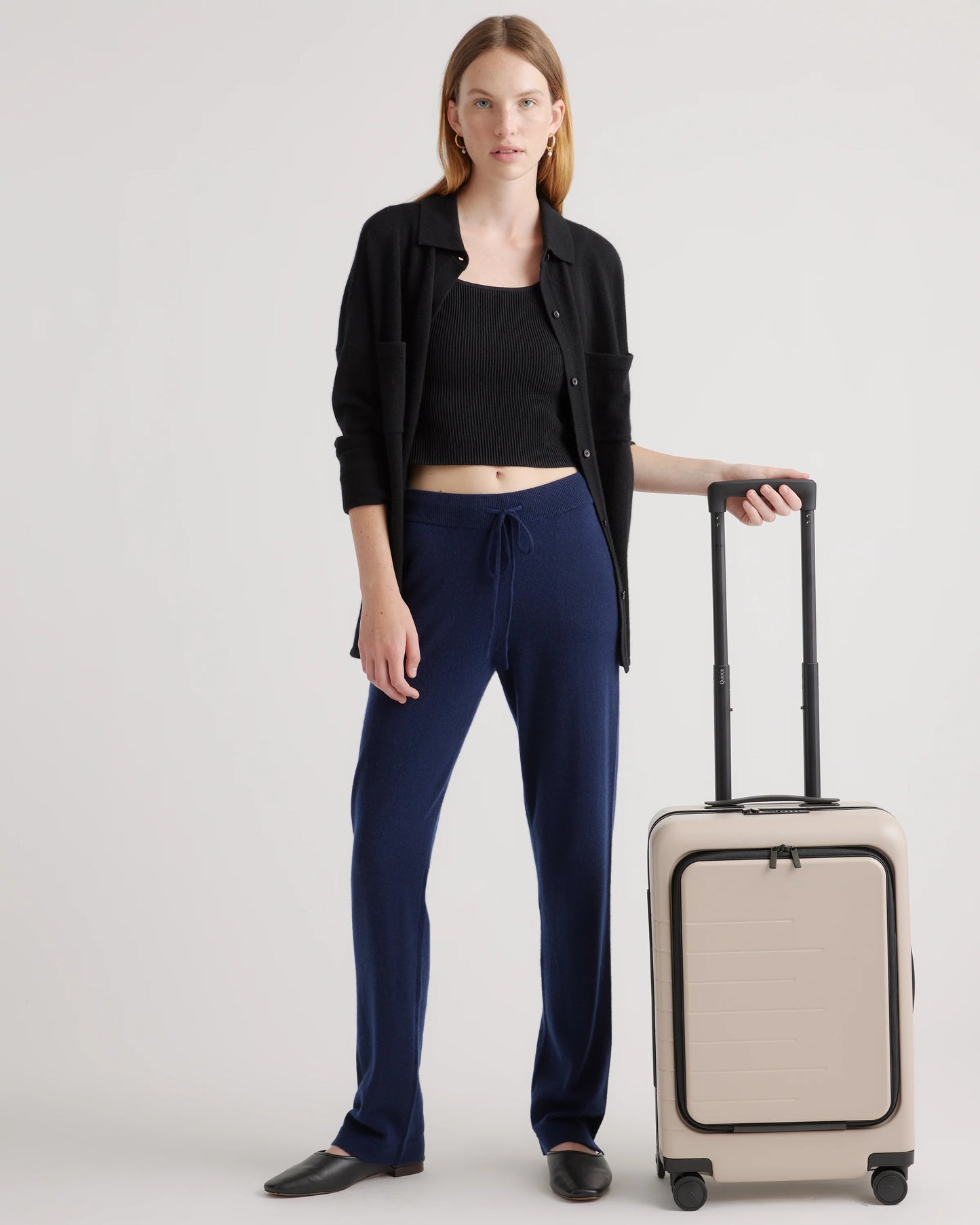 Front Pocket Carry-On Suitcase - One Size / Lavender