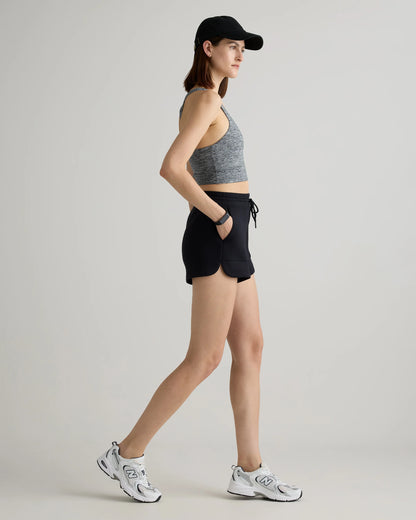 CloudComfort High-Rise Sweatshorts - XS / Pebble Beige