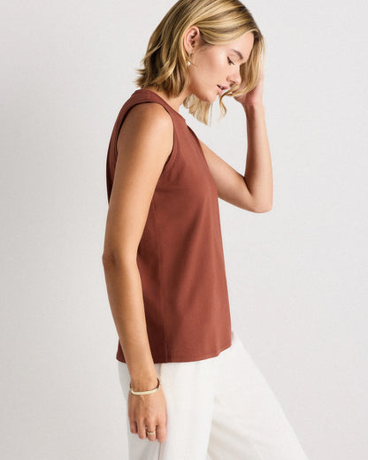 Cotton Modal Muscle Tank - XS / White