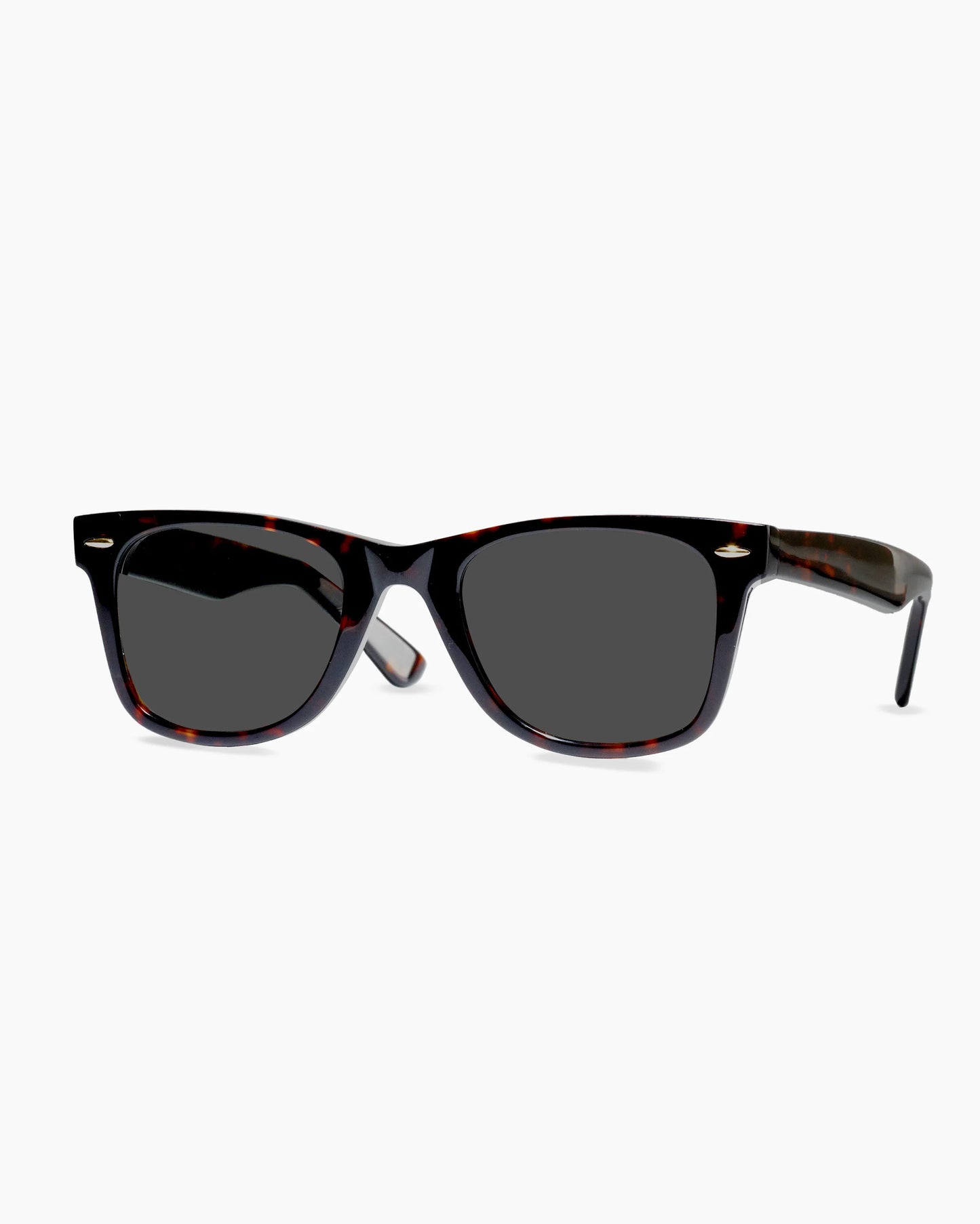 Walker Polarized Acetate Sunglasses - One Size / Clear Slate with Grey lens