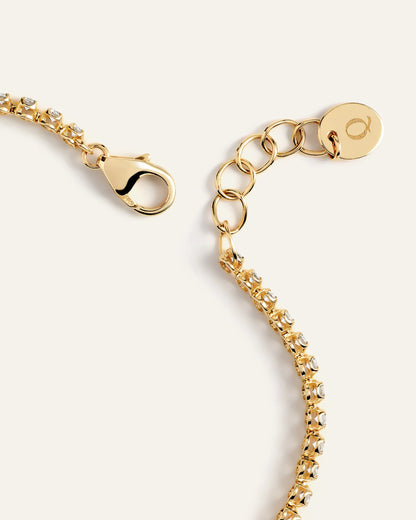 14K Gold Diamond Petite Tennis Bracelet - 1ctw - One Size / Yellow Gold